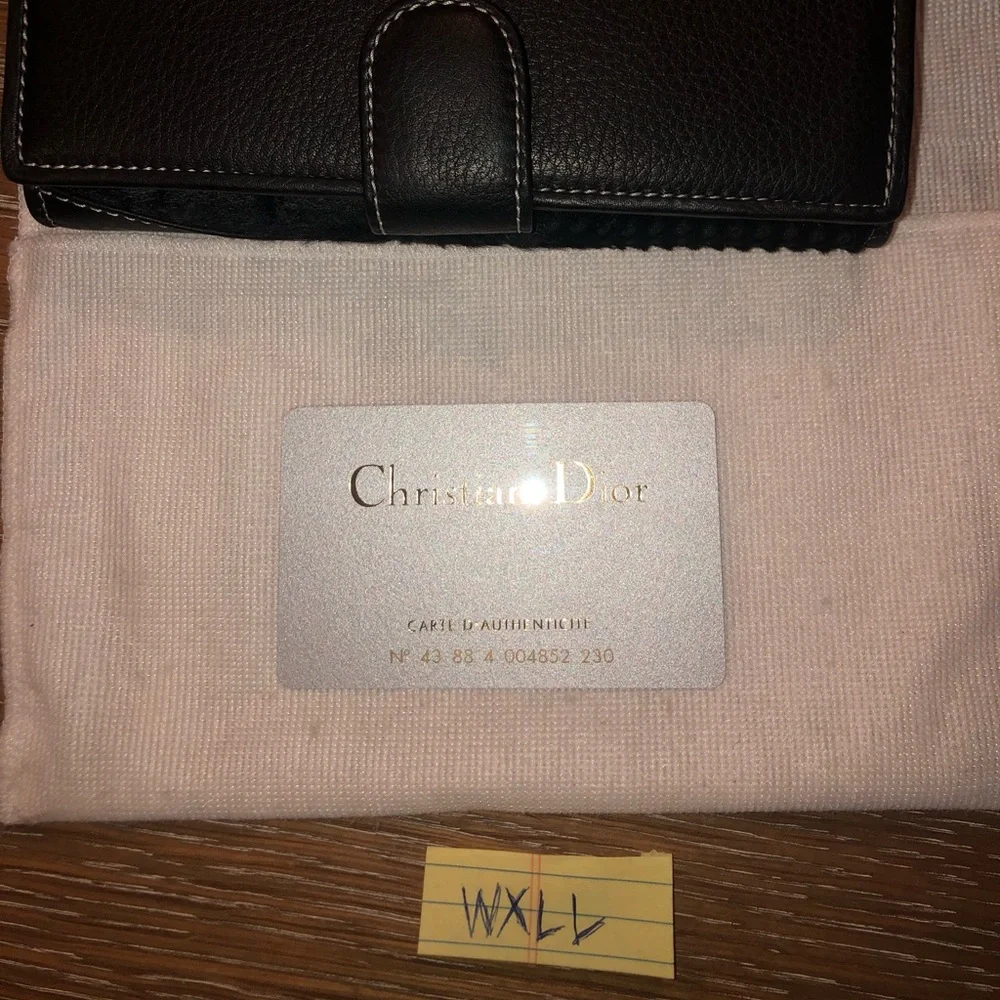 Rare Christian Dior Montaigne Wallet Pony Hair& Leather